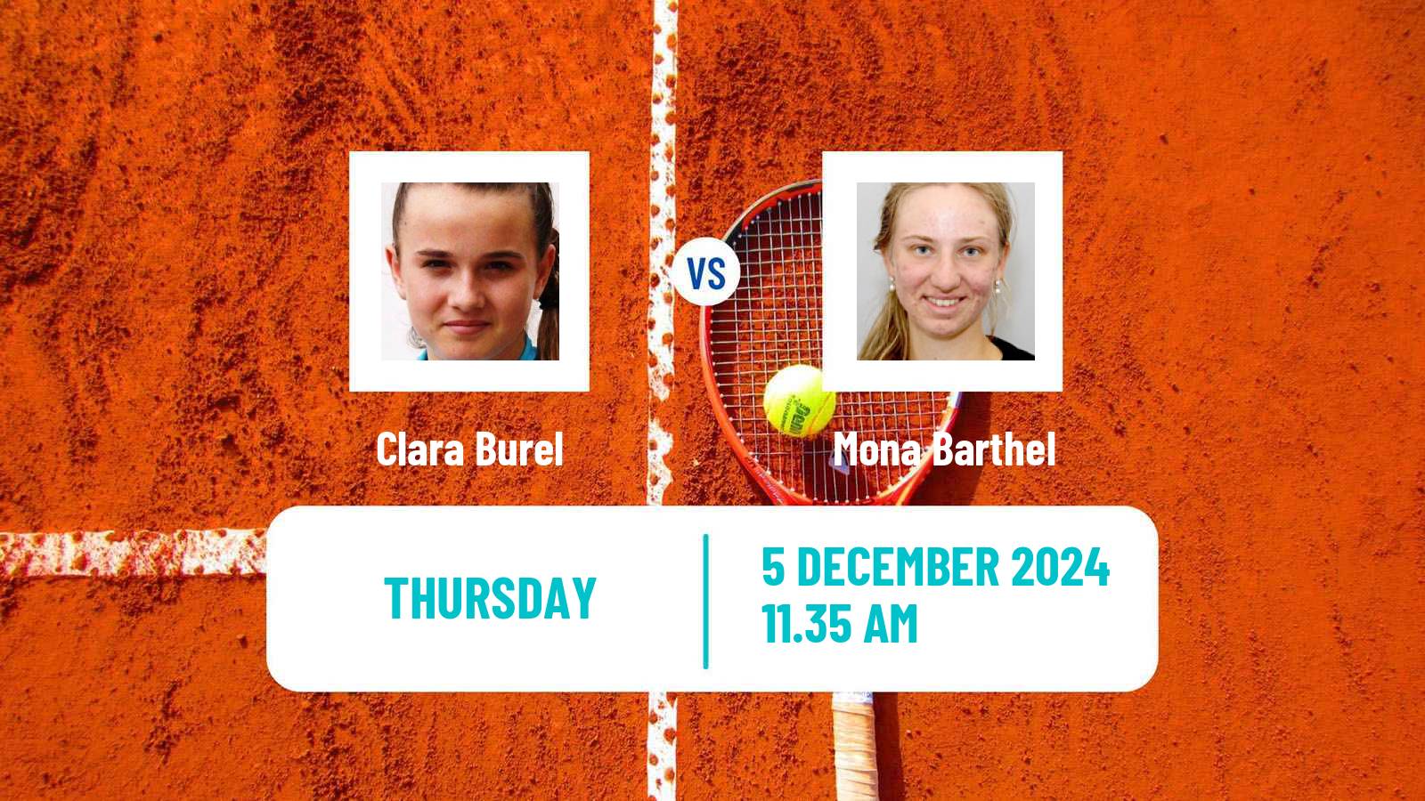 Tennis Angers Challenger Women Clara Burel - Mona Barthel