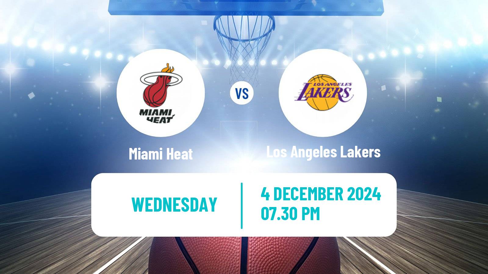 Basketball NBA Miami Heat - Los Angeles Lakers