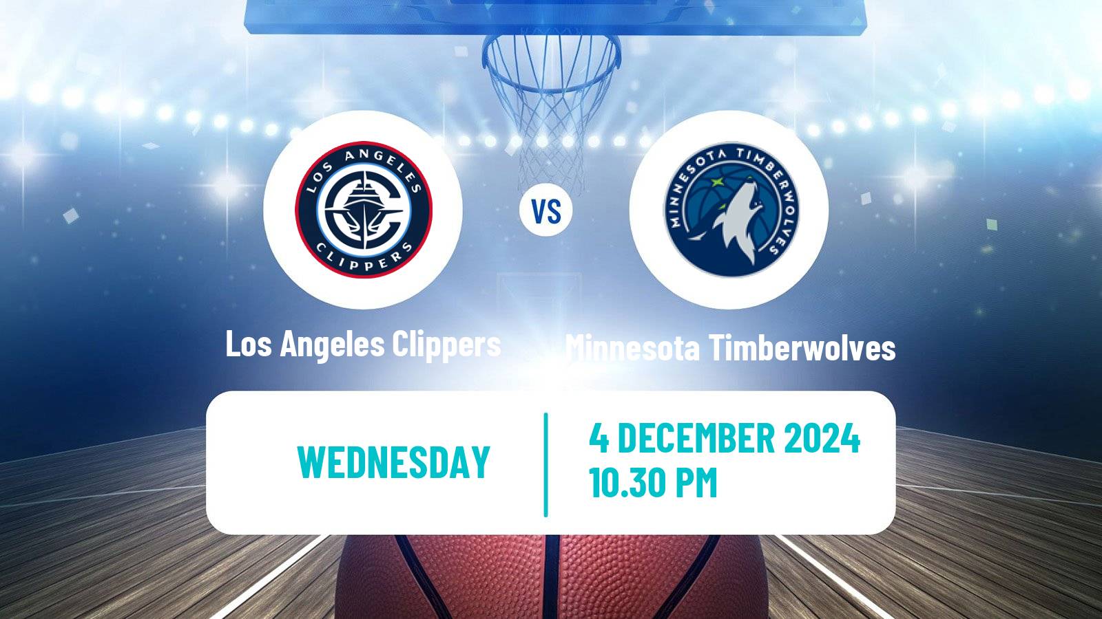 Basketball NBA Los Angeles Clippers - Minnesota Timberwolves