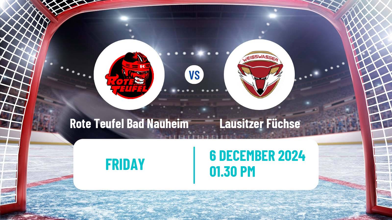 Hockey German DEL2 Rote Teufel Bad Nauheim - Lausitzer Füchse