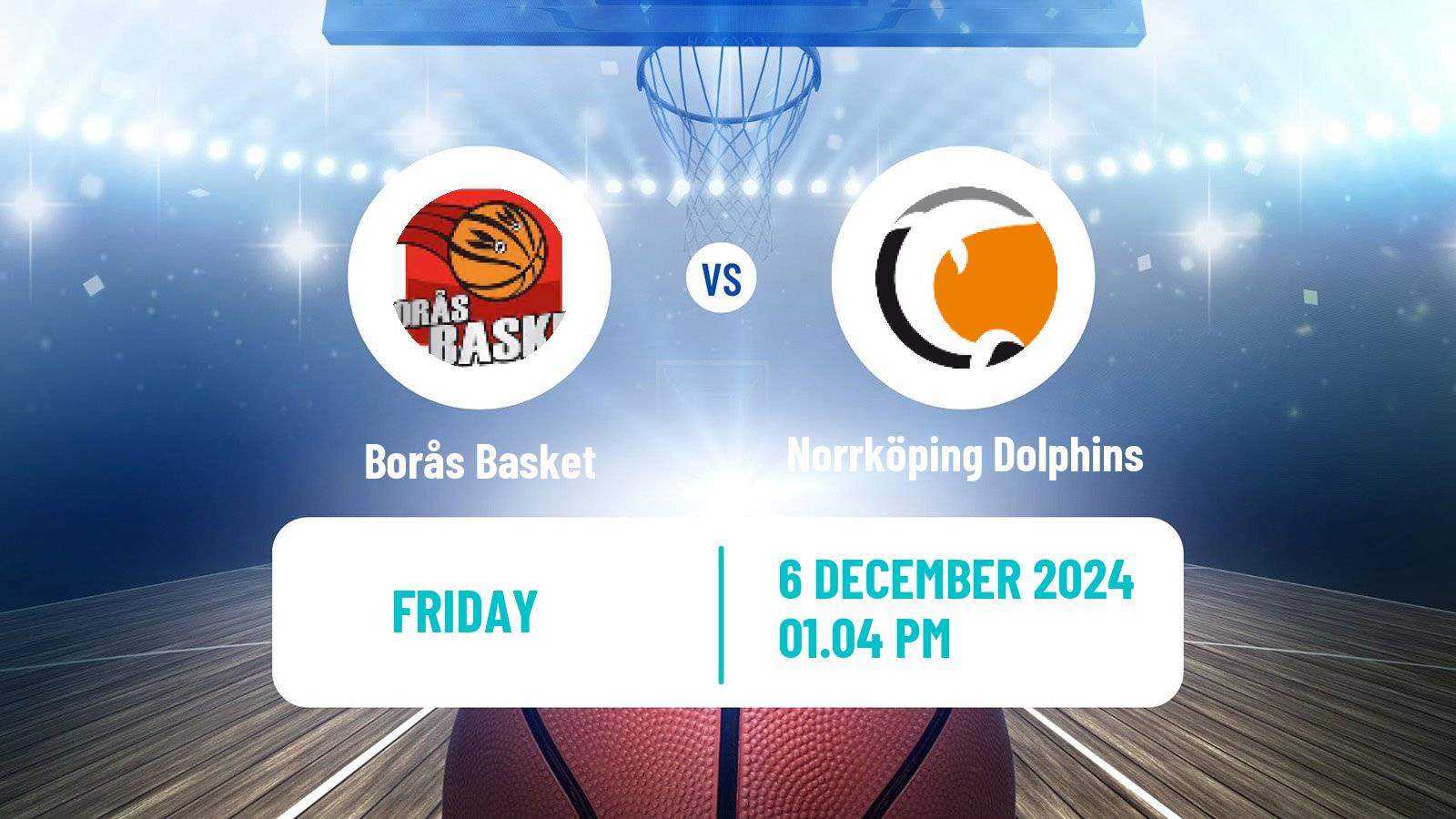 Basketball Swedish Basketligan Borås Basket - Norrköping Dolphins