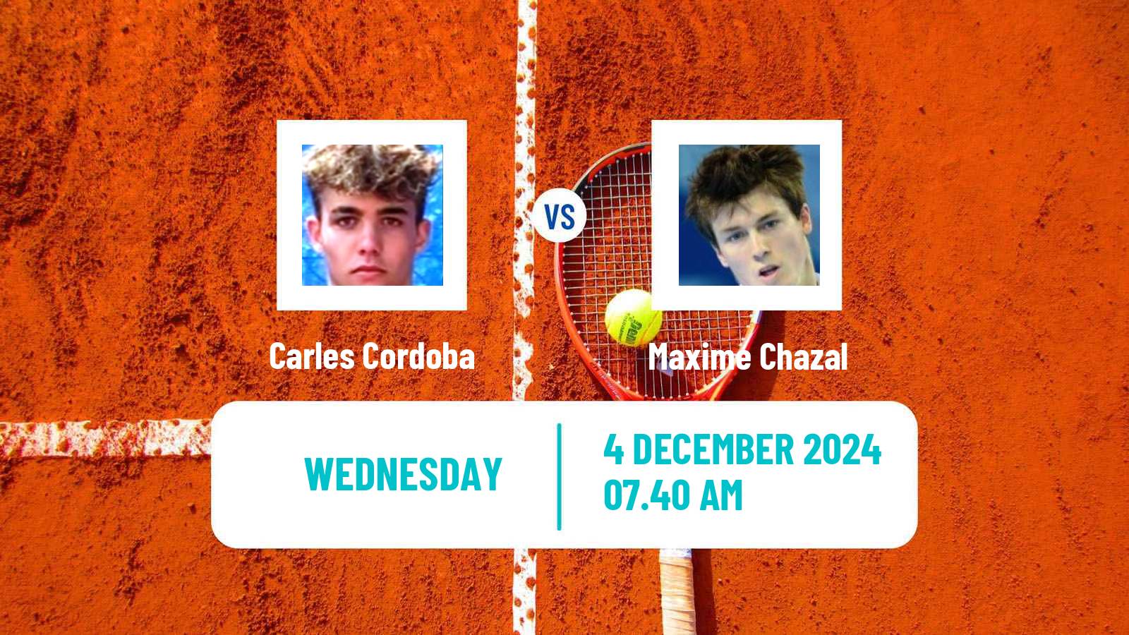 Tennis ITF M15 Madrid 4 Men Carles Cordoba - Maxime Chazal