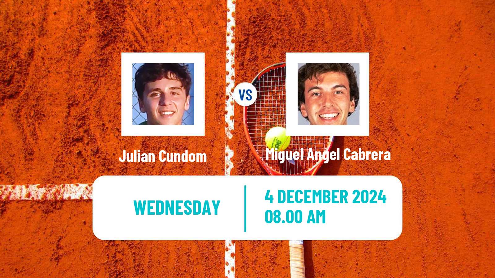 Tennis ITF M15 Santiago 3 Men Julian Cundom - Miguel Angel Cabrera