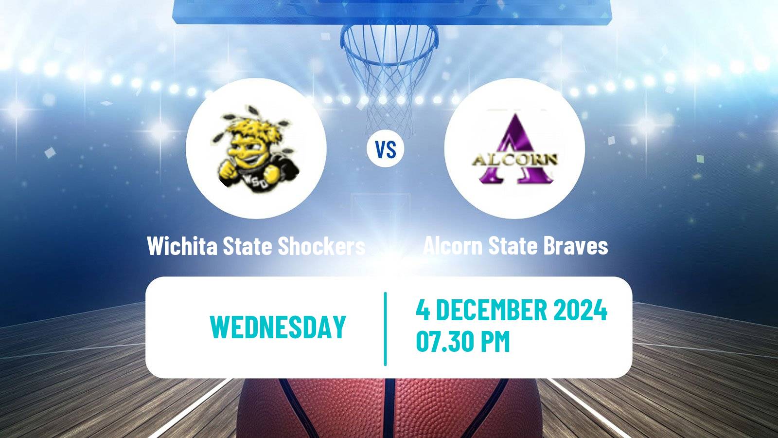 Basketball NCAA College Basketball Wichita State Shockers - Alcorn State Braves