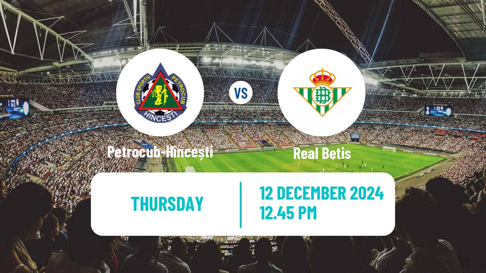 Soccer UEFA Europa Conference League Petrocub-Hîncești - Betis