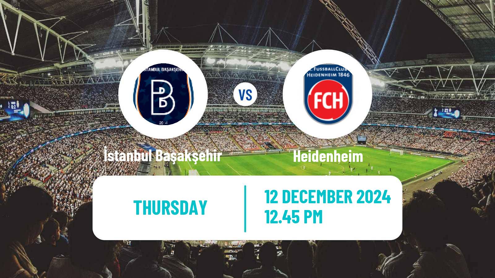 Soccer UEFA Europa Conference League İstanbul Başakşehir - Heidenheim