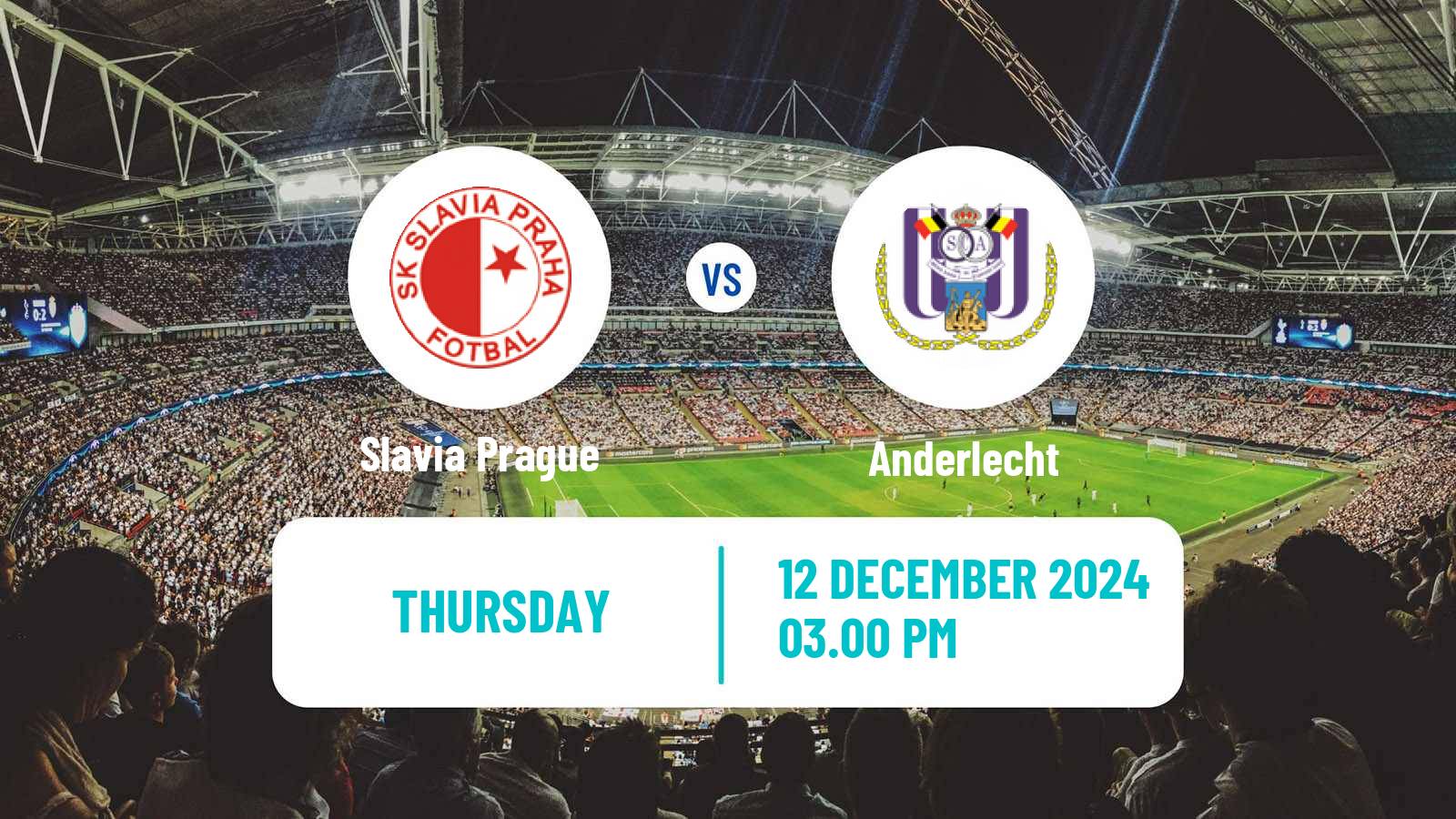 Soccer UEFA Europa League Slavia Prague - Anderlecht