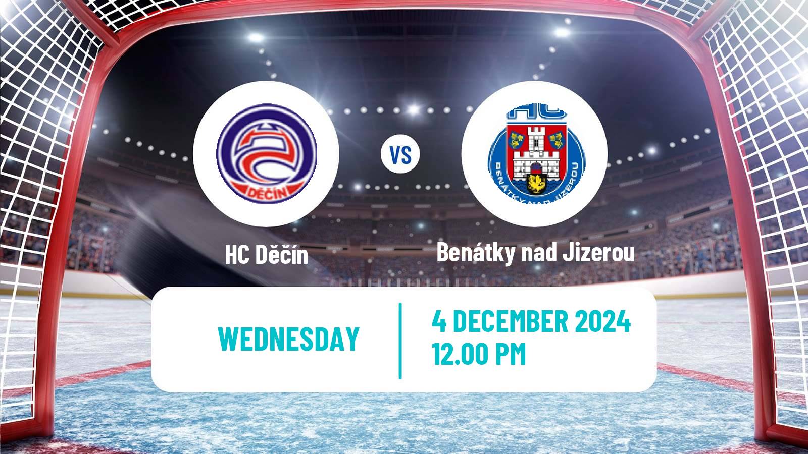 Hockey Czech 2 Liga Hockey West Děčín - Benátky nad Jizerou