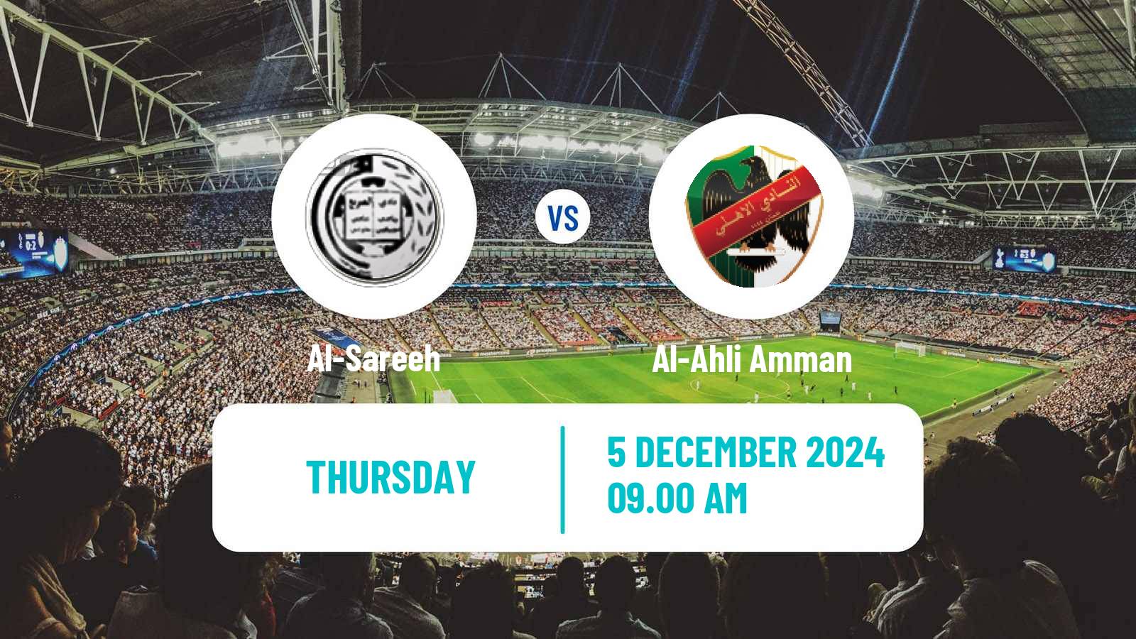 Soccer Jordan Premier League Al-Sareeh - Al-Ahli Amman