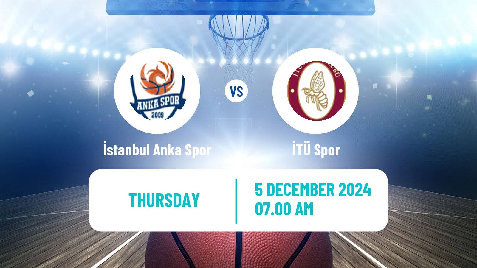 Basketball Turkish TBL İstanbul Anka Spor - İTÜ