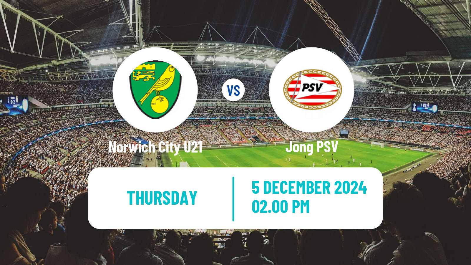 Soccer English Premier League International Cup Norwich City U21 - Jong PSV