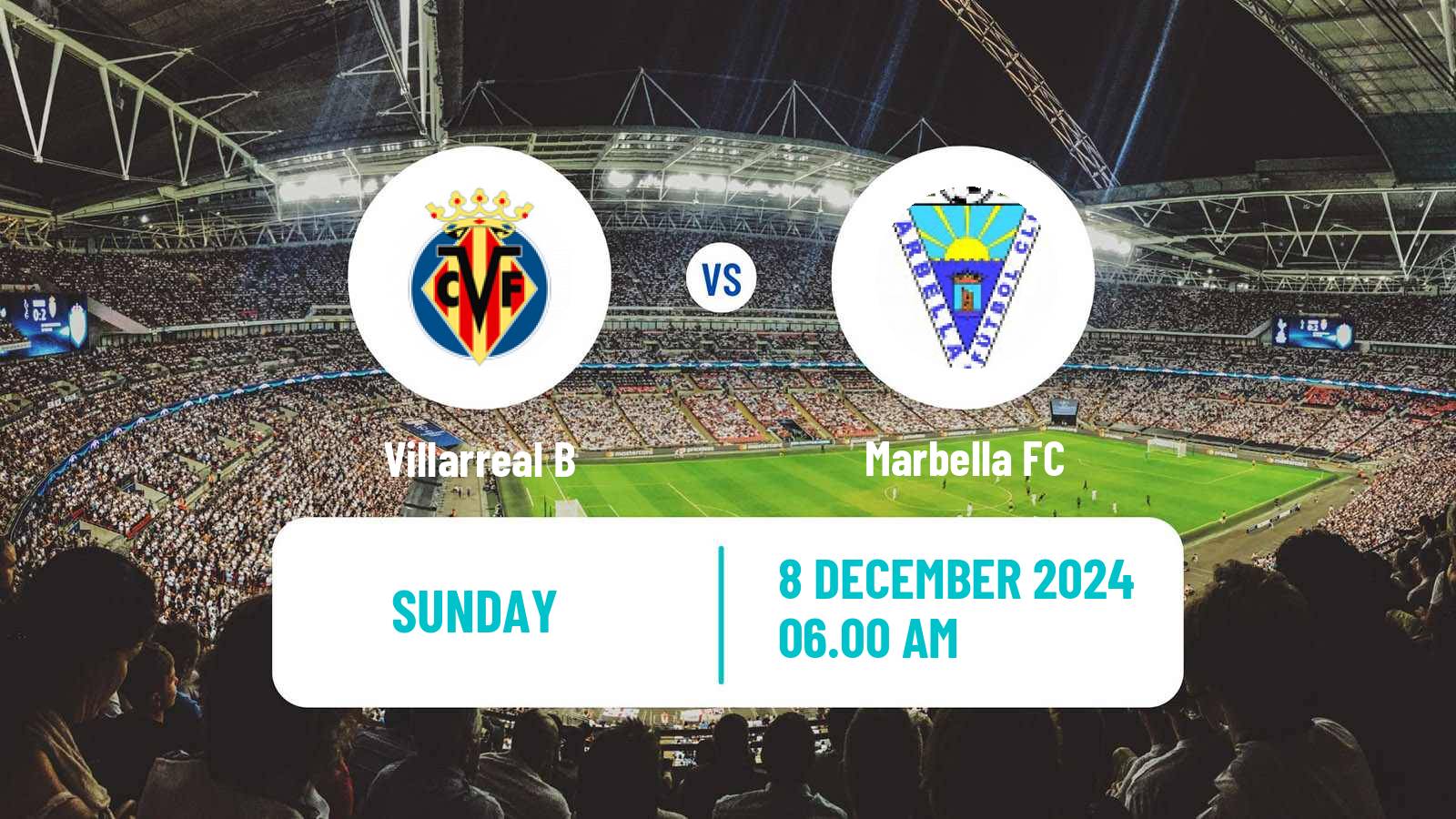 Soccer Spanish Primera RFEF Group 2 Villarreal B - Marbella