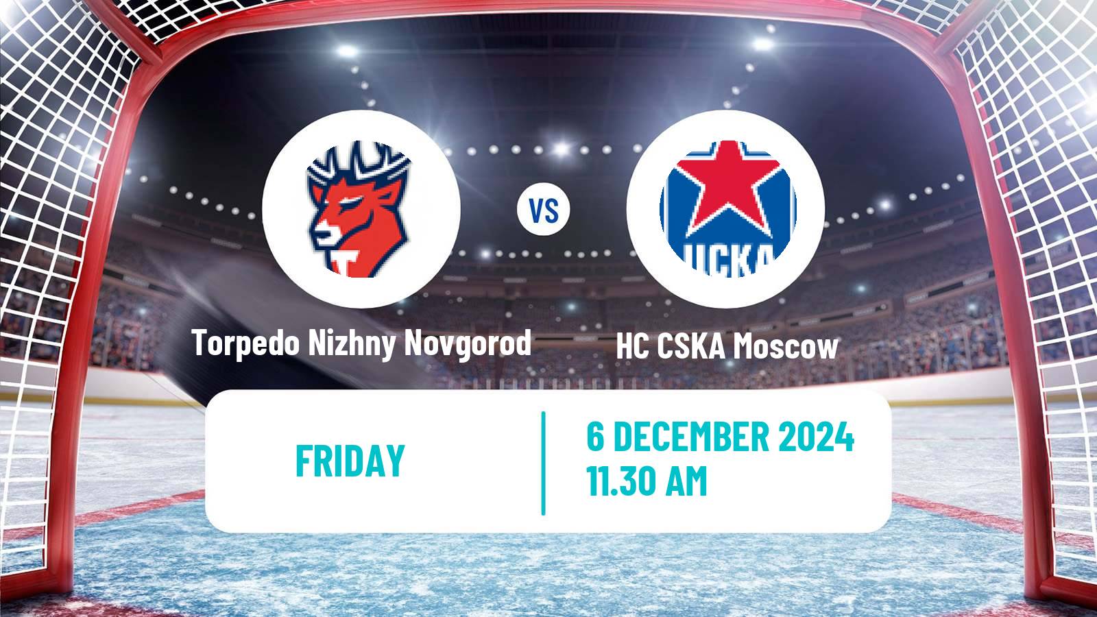 Hockey KHL Torpedo Nizhny Novgorod - HC CSKA Moscow