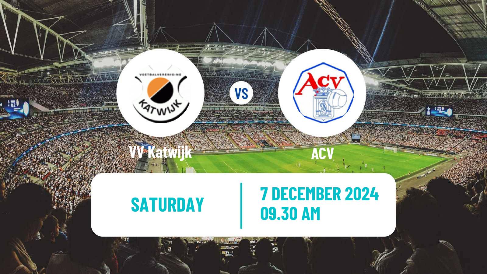 Soccer Dutch Tweede Divisie Katwijk - ACV