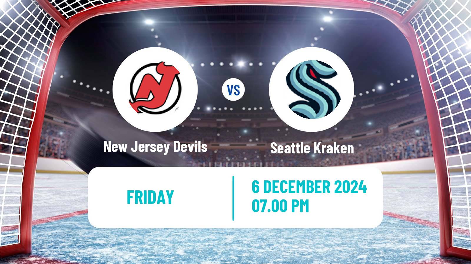 Hockey NHL New Jersey Devils - Seattle Kraken