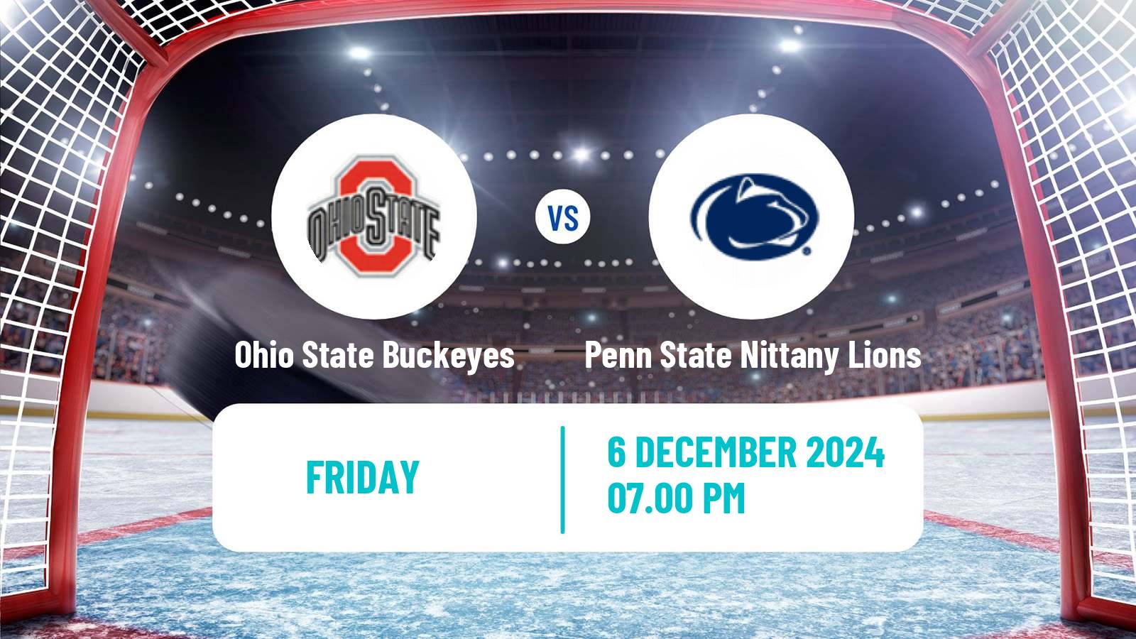 Hockey NCAA Hockey Ohio State Buckeyes - Penn State Nittany Lions