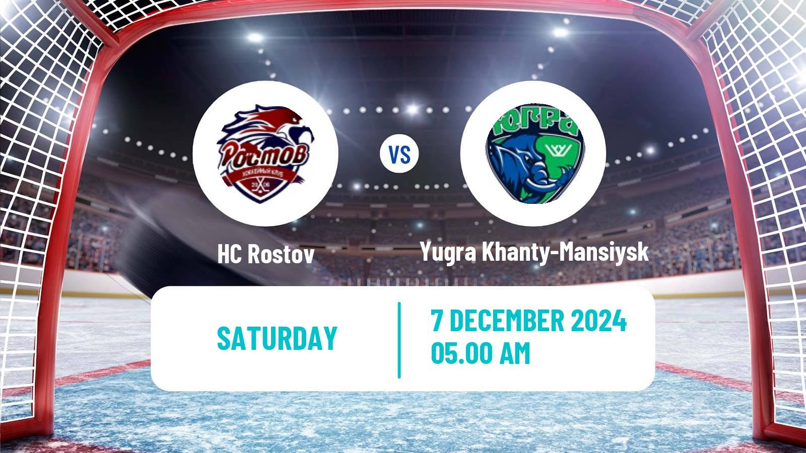 Hockey VHL Rostov - Yugra Khanty-Mansiysk