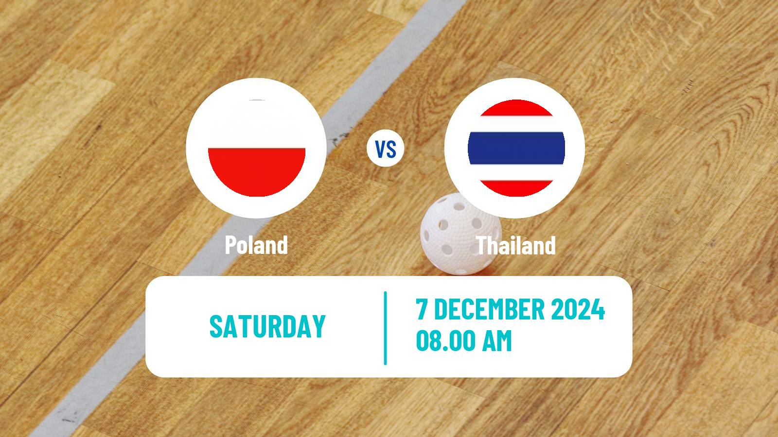 Floorball World Championship Floorball Poland - Thailand