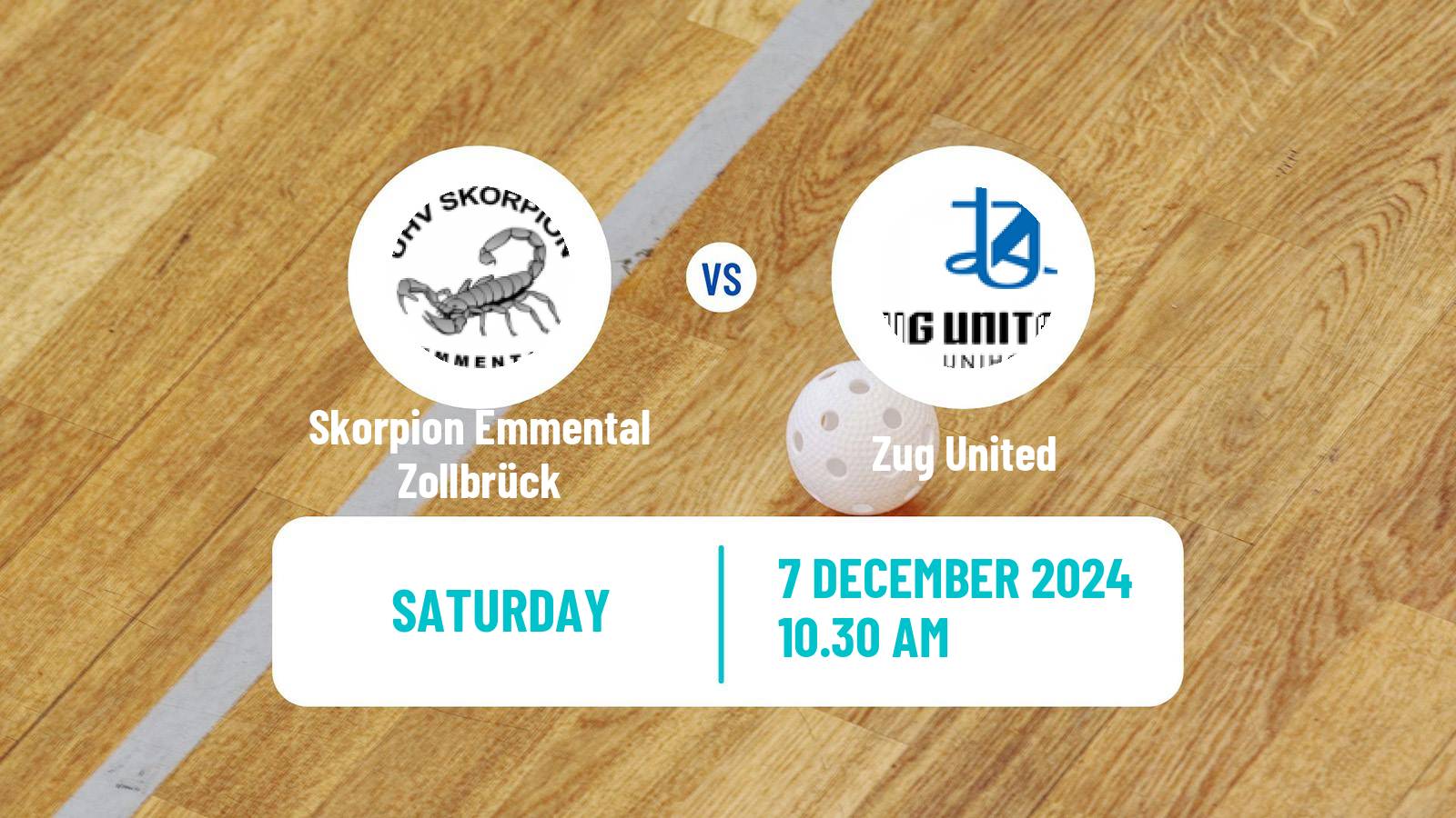 Floorball Swiss NLA Floorball Women Skorpion Emmental Zollbrück - Zug United