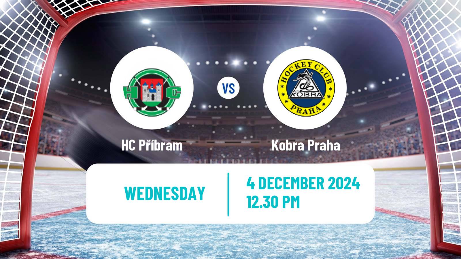 Hockey Czech 2 Liga Hockey West Příbram - Kobra Praha