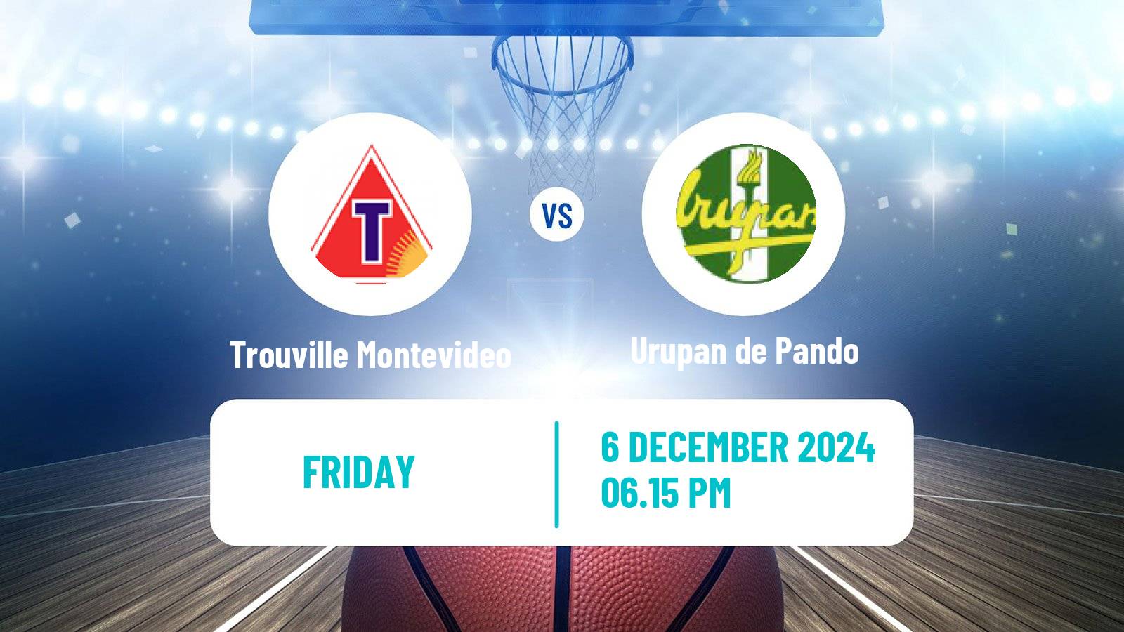 Basketball Uruguayan Liga Basketball Trouville Montevideo - Urupan de Pando