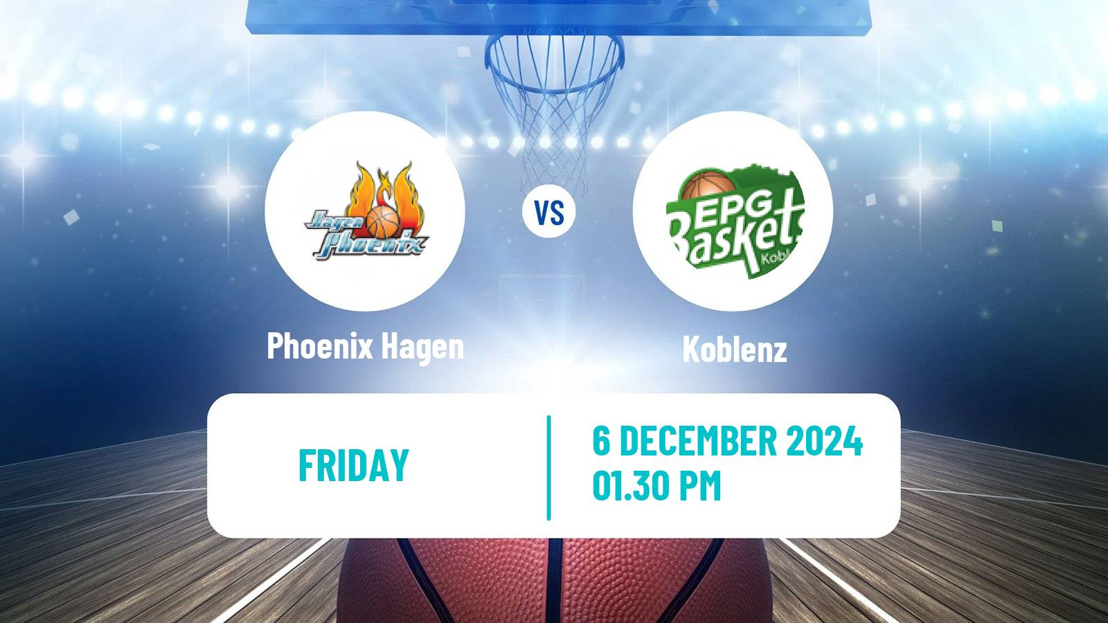 Basketball German Pro A Basketball Phoenix Hagen - Koblenz