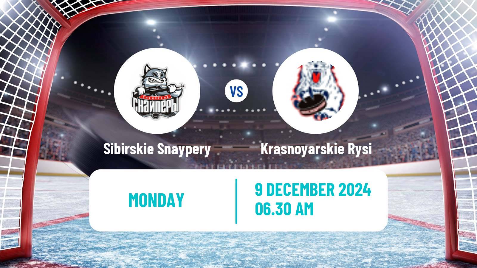 Hockey MHL Sibirskie Snaypery - Krasnoyarskie Rysi