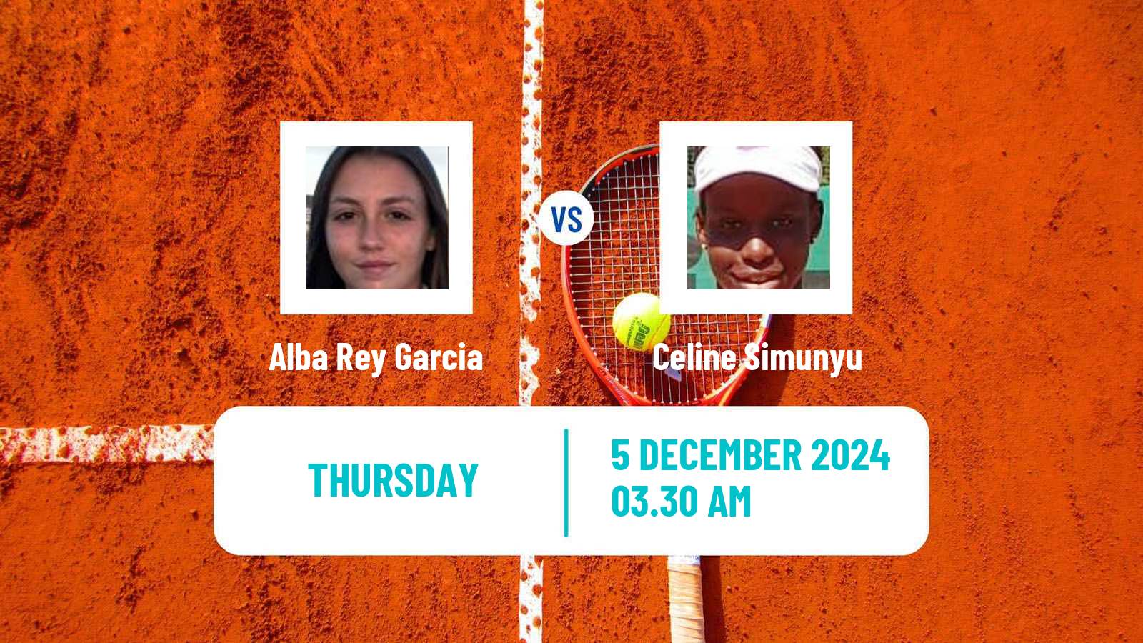 Tennis ITF W15 Melilla Women Alba Rey Garcia - Celine Simunyu