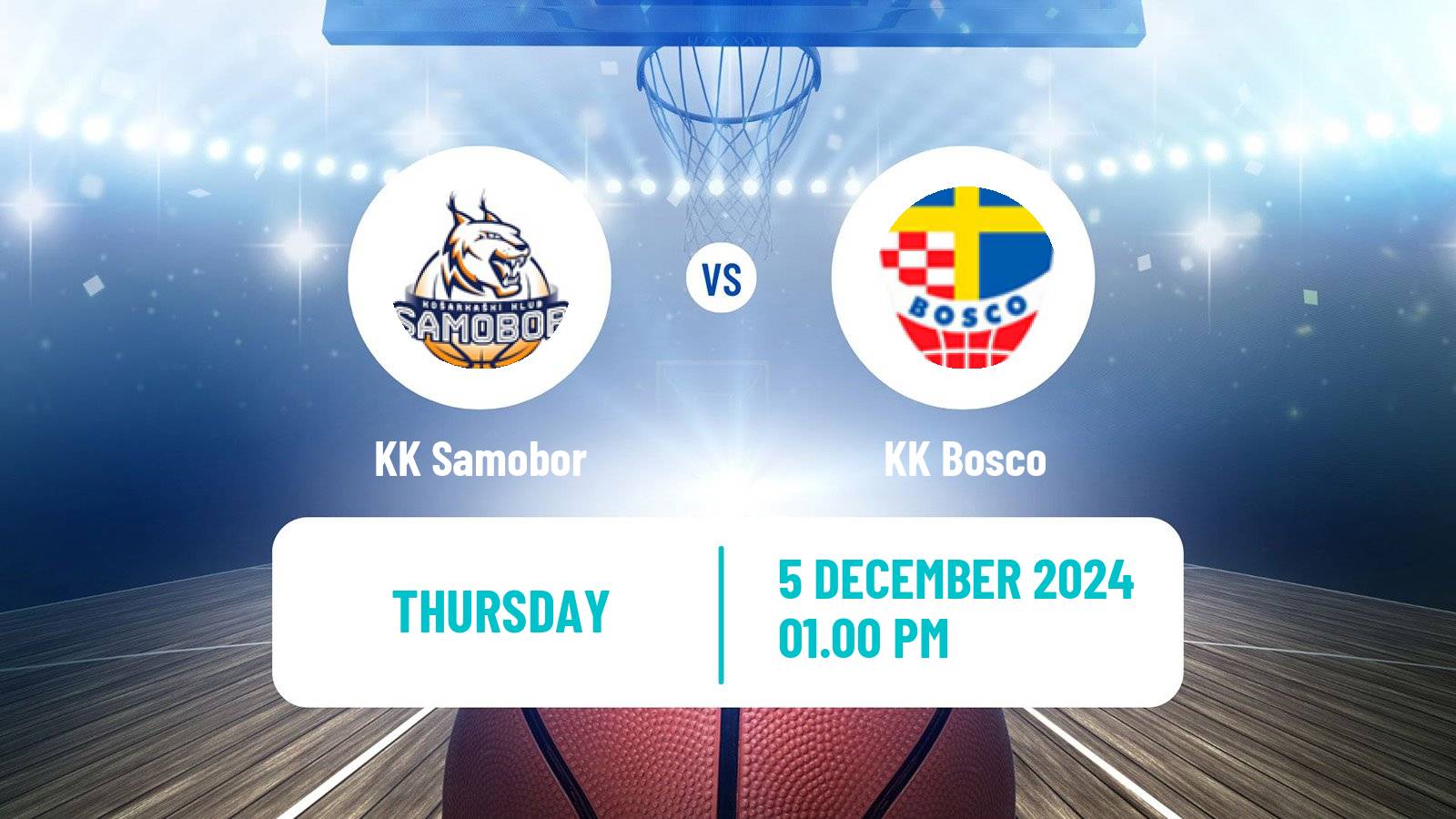 Basketball Croatian Prva Liga Basketball Samobor - Bosco