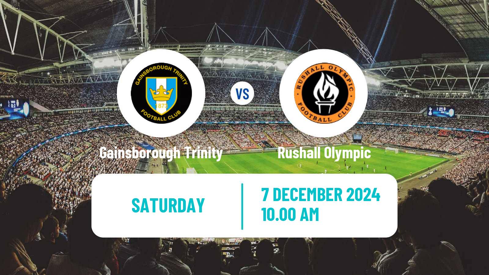 Soccer English FA Trophy Gainsborough Trinity - Rushall Olympic