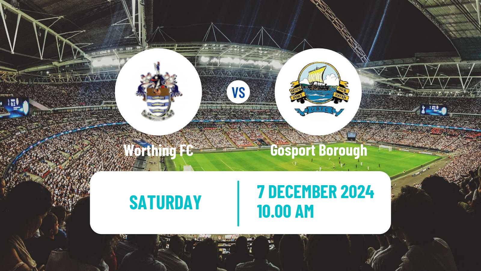 Soccer English FA Trophy Worthing - Gosport Borough