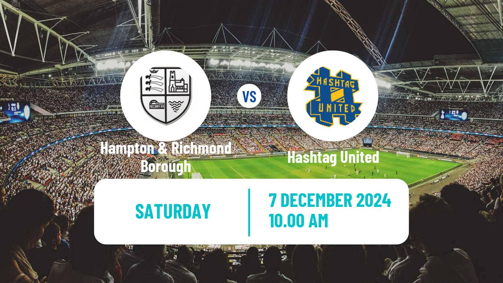 Soccer English FA Trophy Hampton & Richmond Borough - Hashtag United