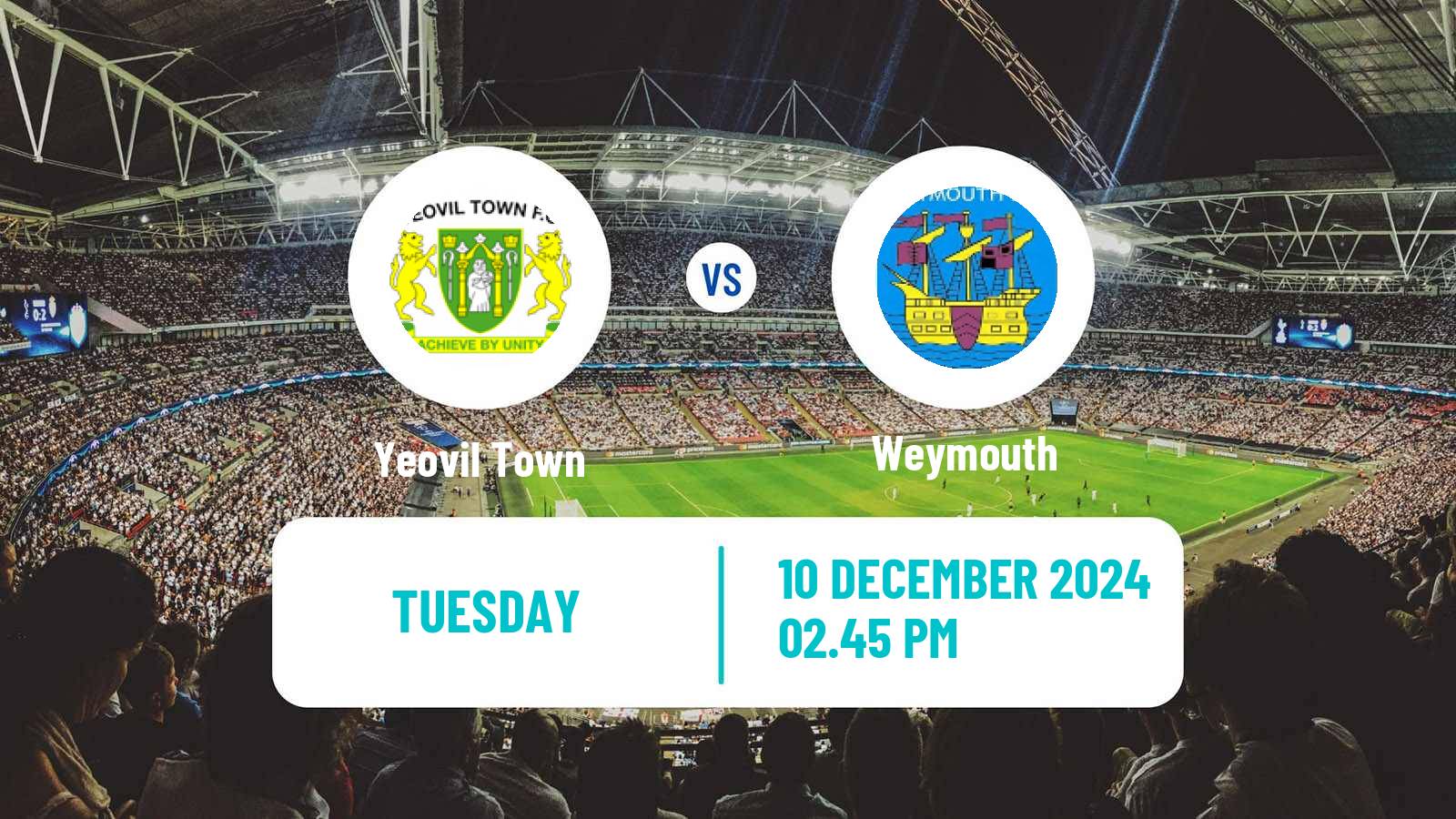 Soccer English FA Trophy Yeovil Town - Weymouth