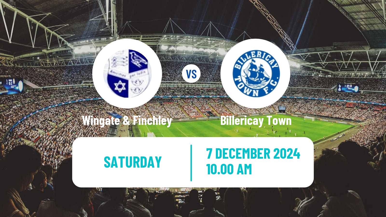 Soccer English Isthmian League Premier Division Wingate & Finchley - Billericay Town