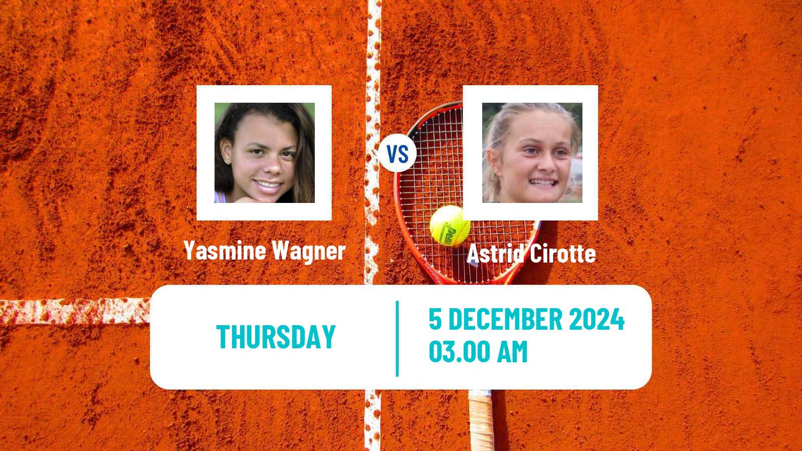 Tennis ITF W15 Stellenbosch Women Yasmine Wagner - Astrid Cirotte