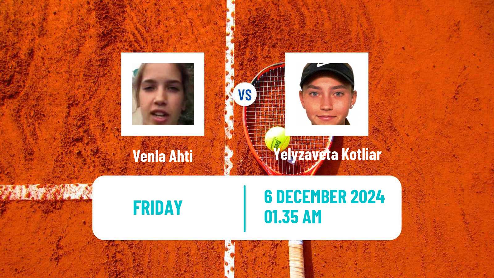 Tennis ITF W15 Antalya 19 Women Venla Ahti - Yelyzaveta Kotliar