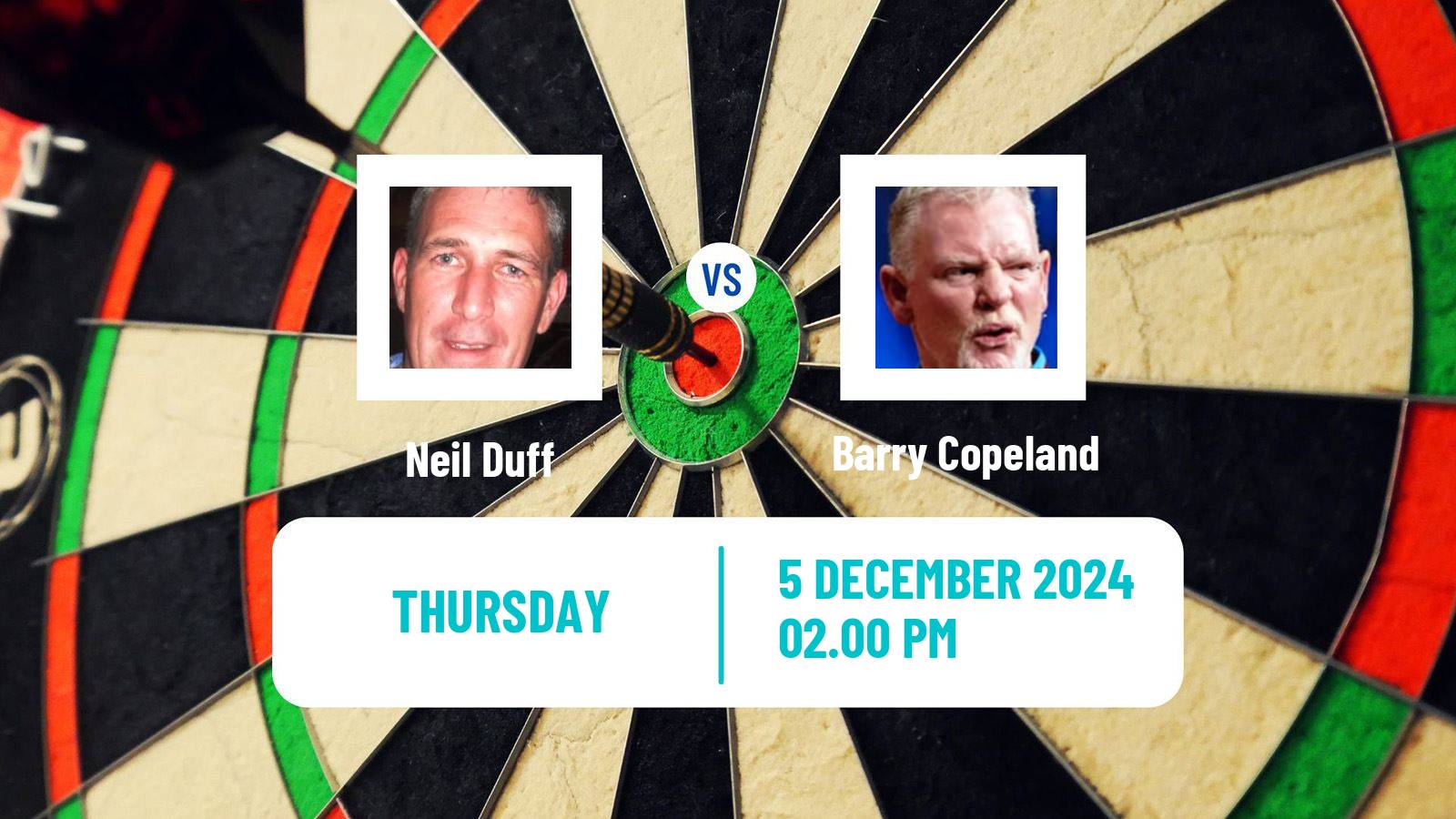 Darts Wdf World Championship Neil Duff - Barry Copeland