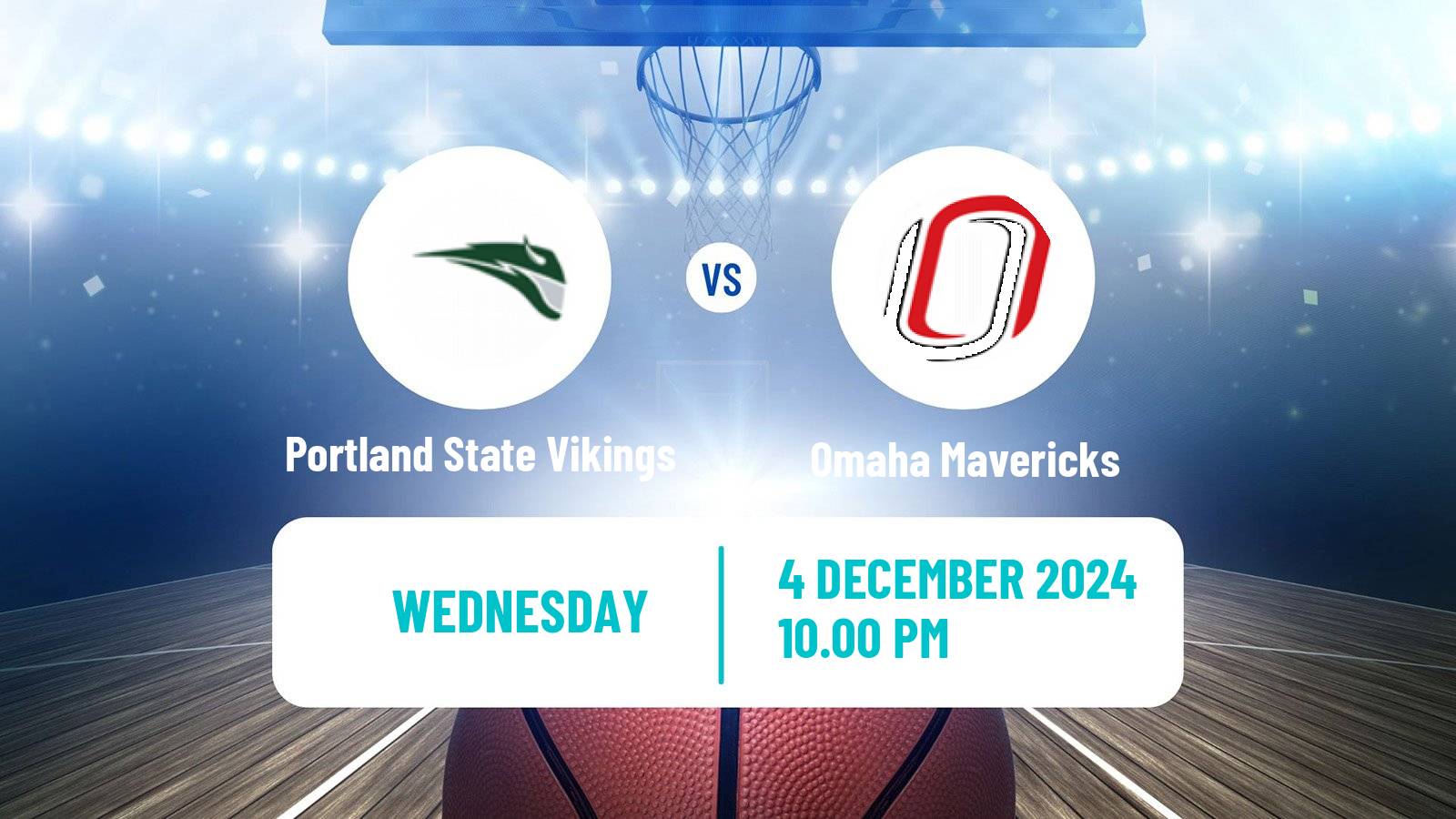 Basketball NCAA College Basketball Women Portland State Vikings - Omaha Mavericks