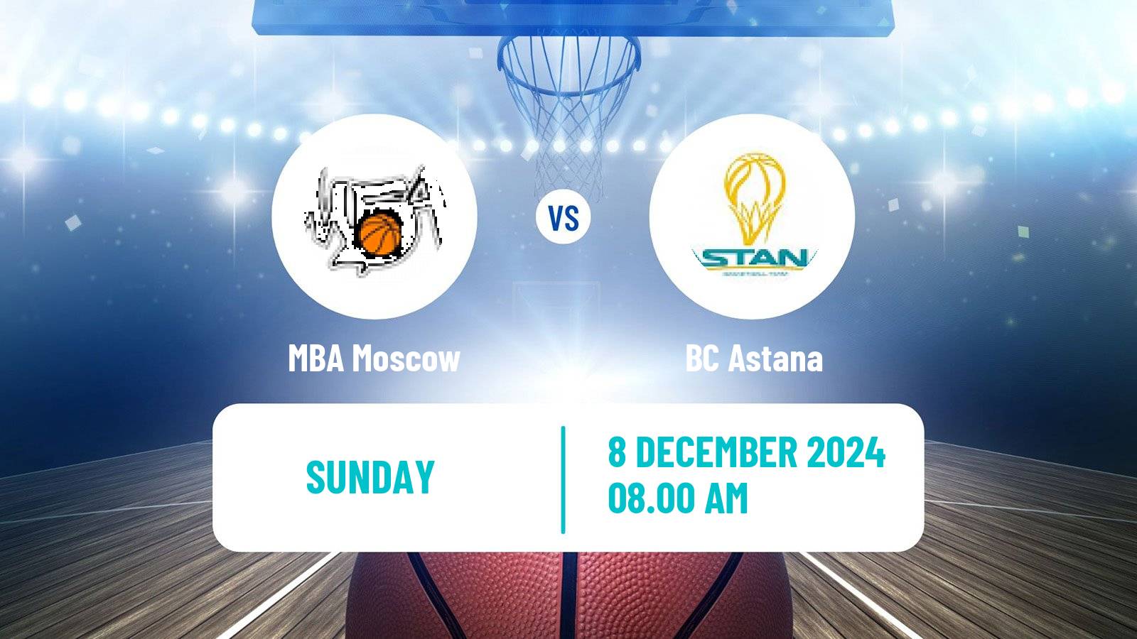 Basketball VTB United League MBA Moscow - Astana