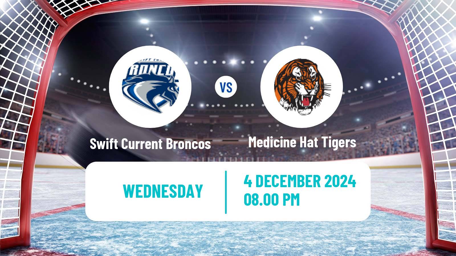 Hockey WHL Swift Current Broncos - Medicine Hat Tigers