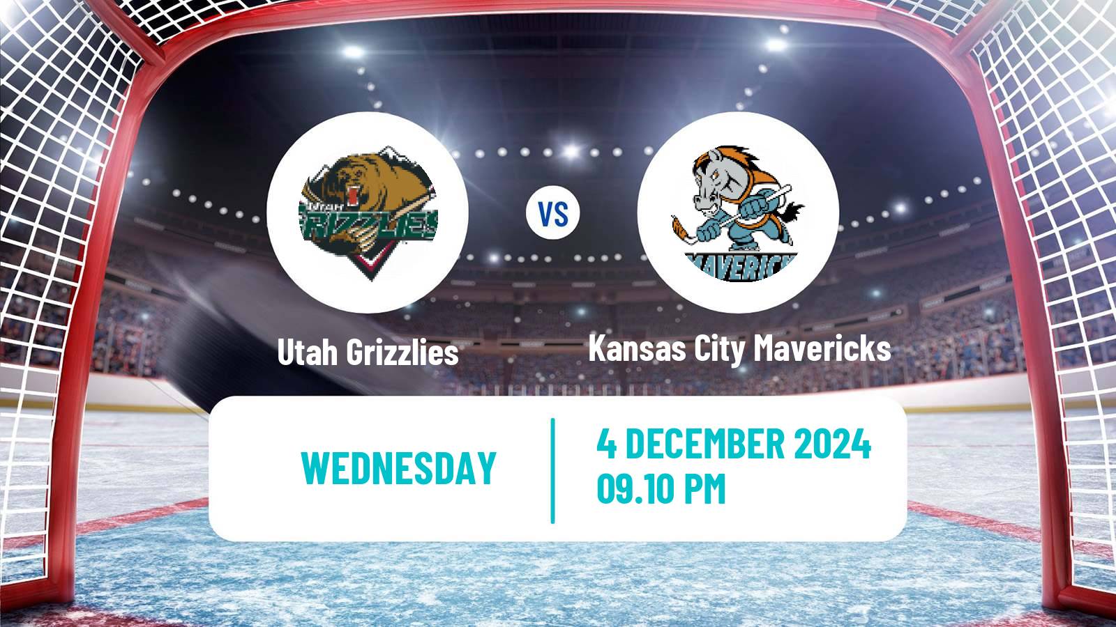 Hockey ECHL Utah Grizzlies - Kansas City Mavericks