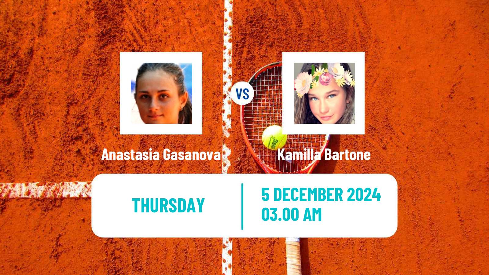 Tennis ITF W35 Sharm Elsheikh 3 Women Anastasia Gasanova - Kamilla Bartone