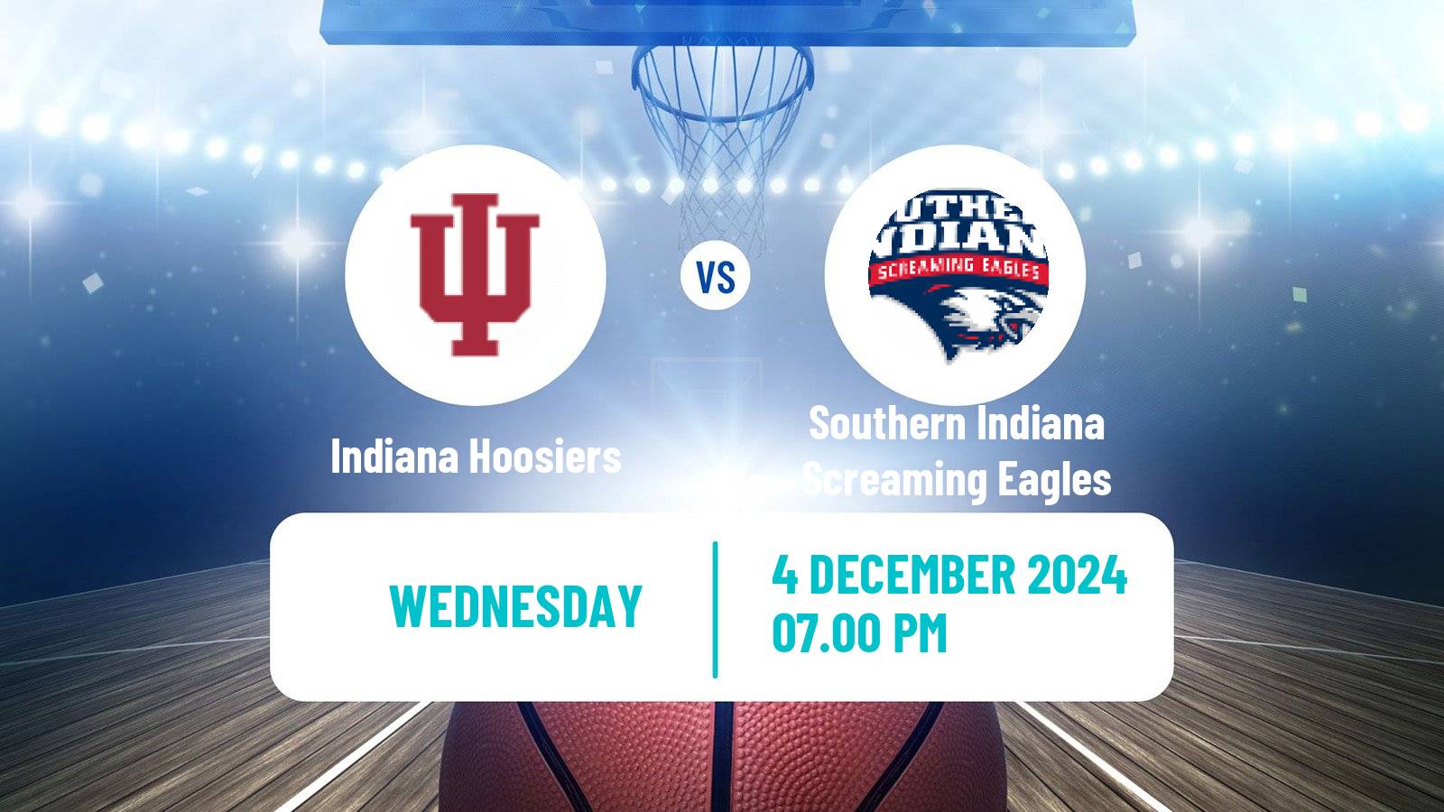 Basketball NCAA College Basketball Women Indiana Hoosiers - Southern Indiana Screaming Eagles