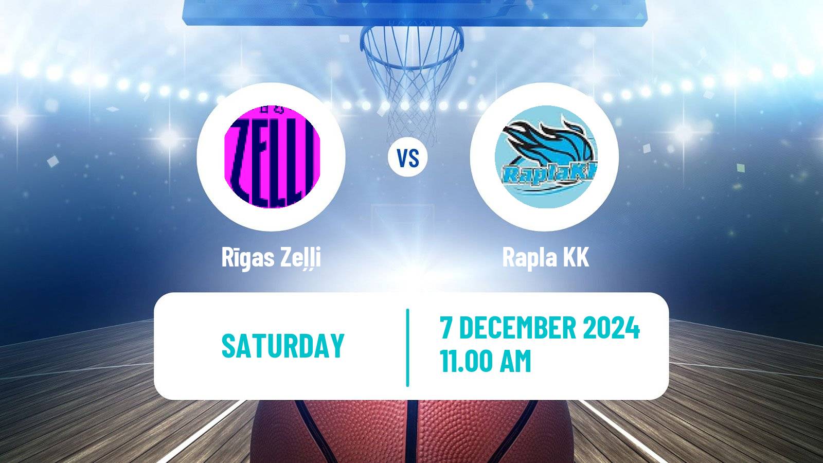 Basketball Estonian–Latvian Basketball League Rīgas Zeļļi - Rapla