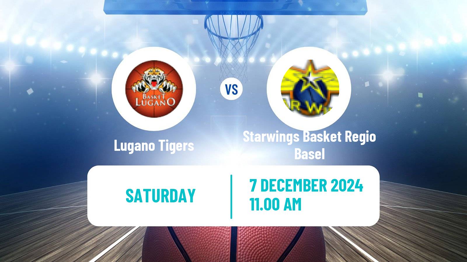 Basketball Swiss SB League Basketball Lugano Tigers - Starwings Basket Regio Basel