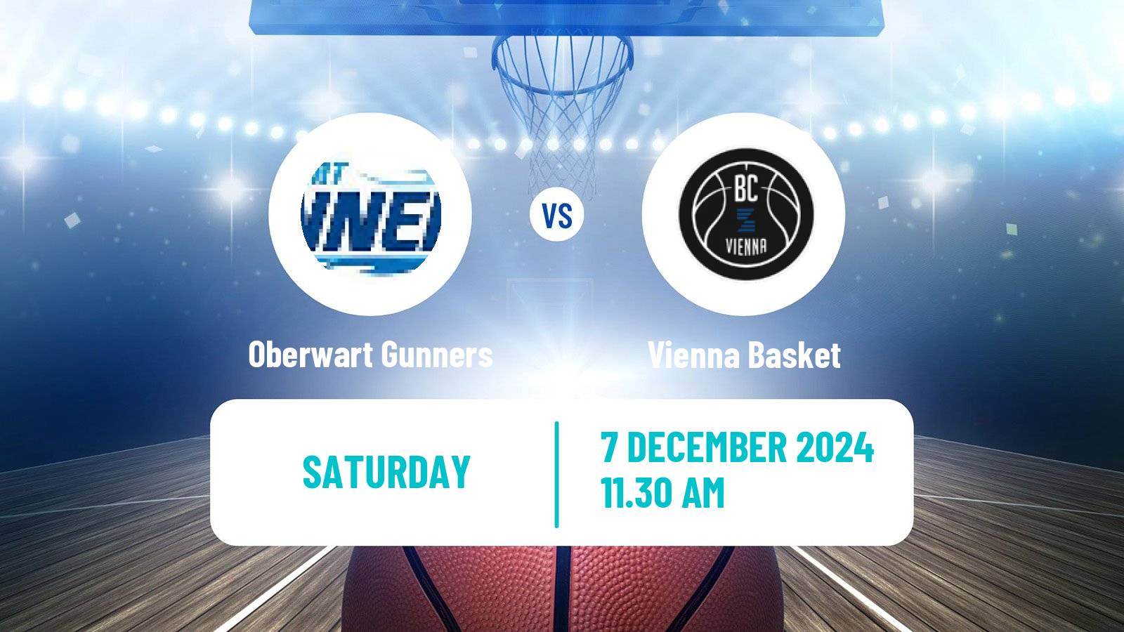 Basketball Austrian Superliga Basketball Oberwart Gunners - Vienna Basket