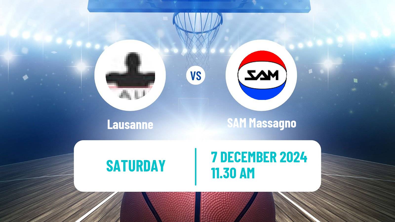 Basketball Swiss SB League Basketball Lausanne - SAM Massagno