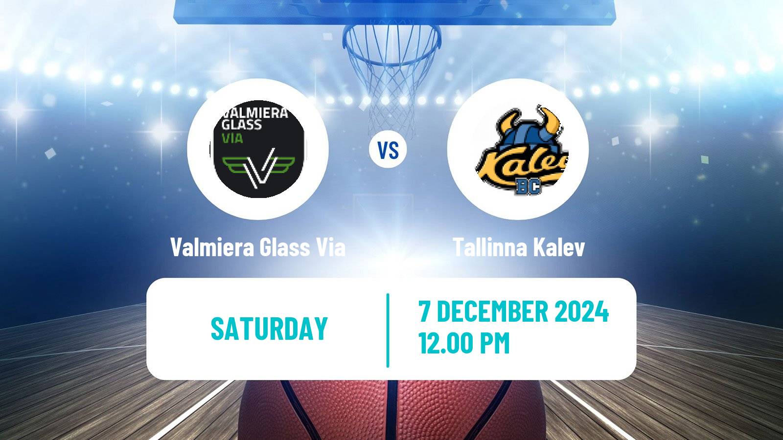 Basketball Estonian–Latvian Basketball League Valmiera Glass Via - Tallinna Kalev