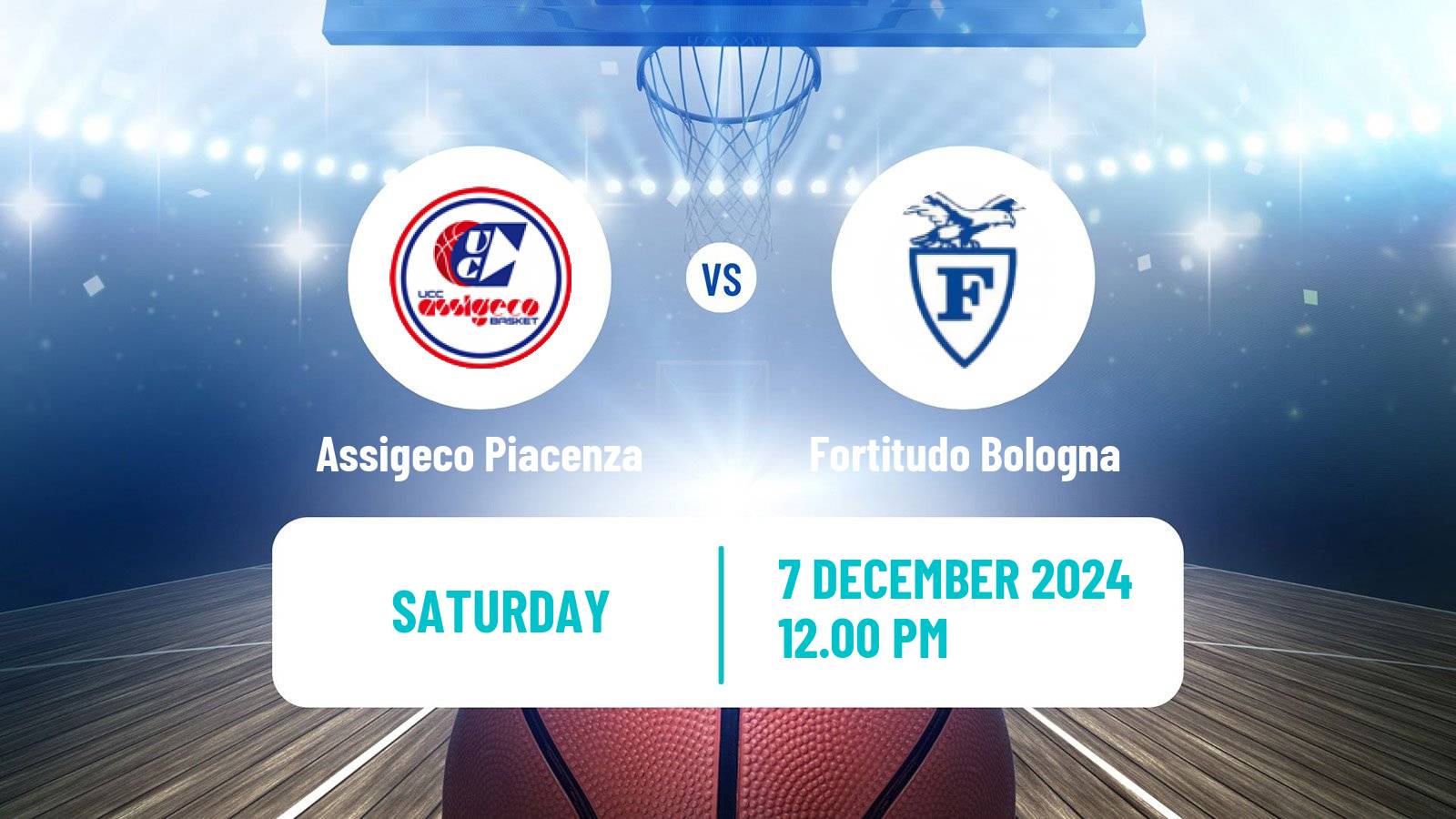 Basketball Italian Serie A2 Basketball Assigeco Piacenza - Fortitudo Bologna