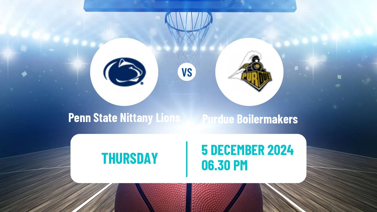 Basketball NCAA College Basketball Penn State Nittany Lions - Purdue Boilermakers